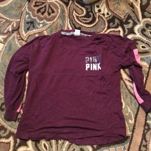 PINK varsity tee